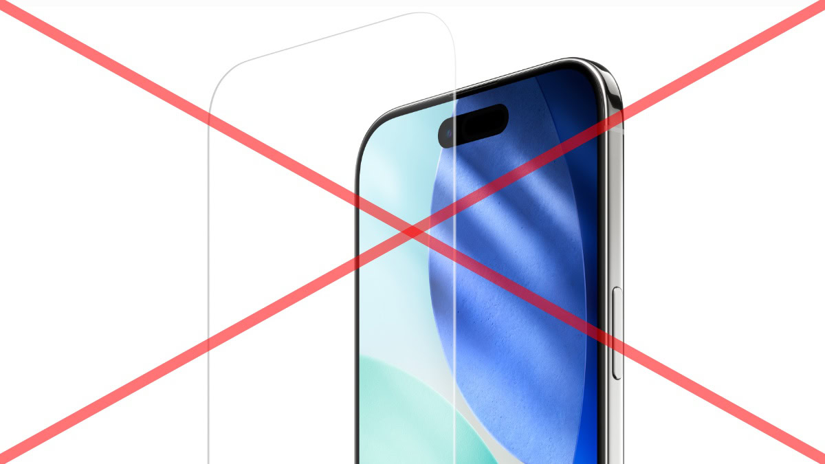 iPhone geen screenprotector