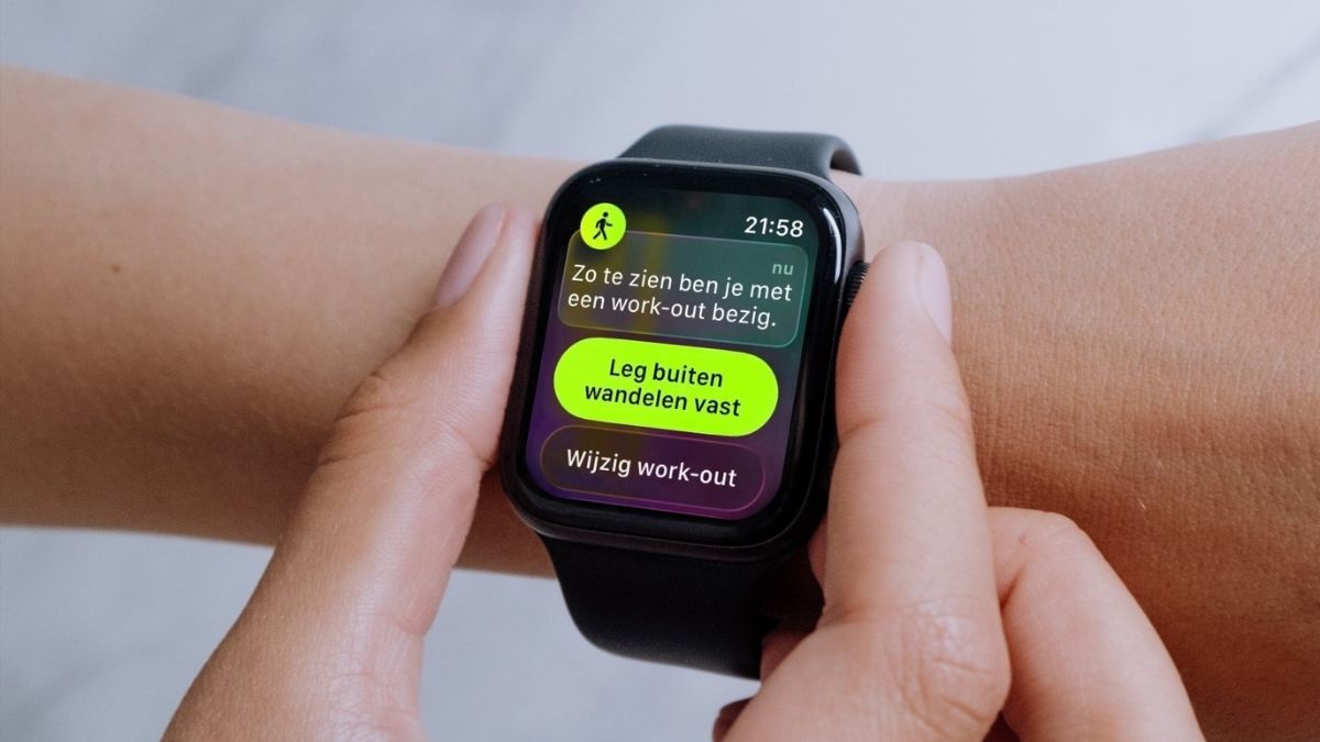 Leg buiten wandelen vast