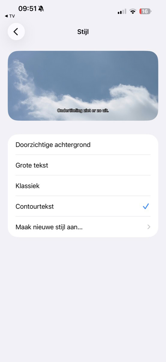 Eigen stijl maken in TV-app
