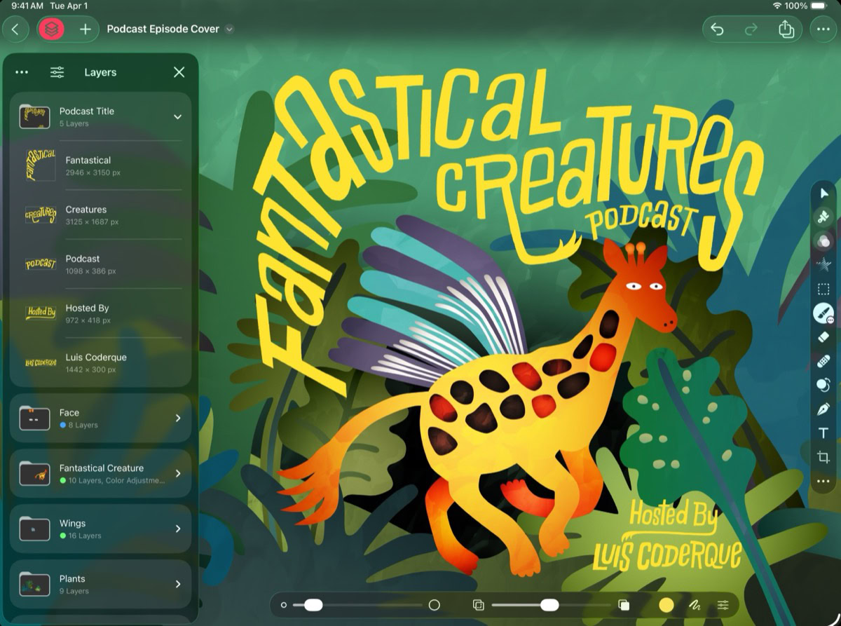 Instructiefoto: iPad-versie: desktopklasse, maar dan met Pencil