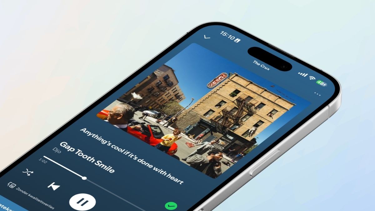 Muziekspeler Spotify op iPhone