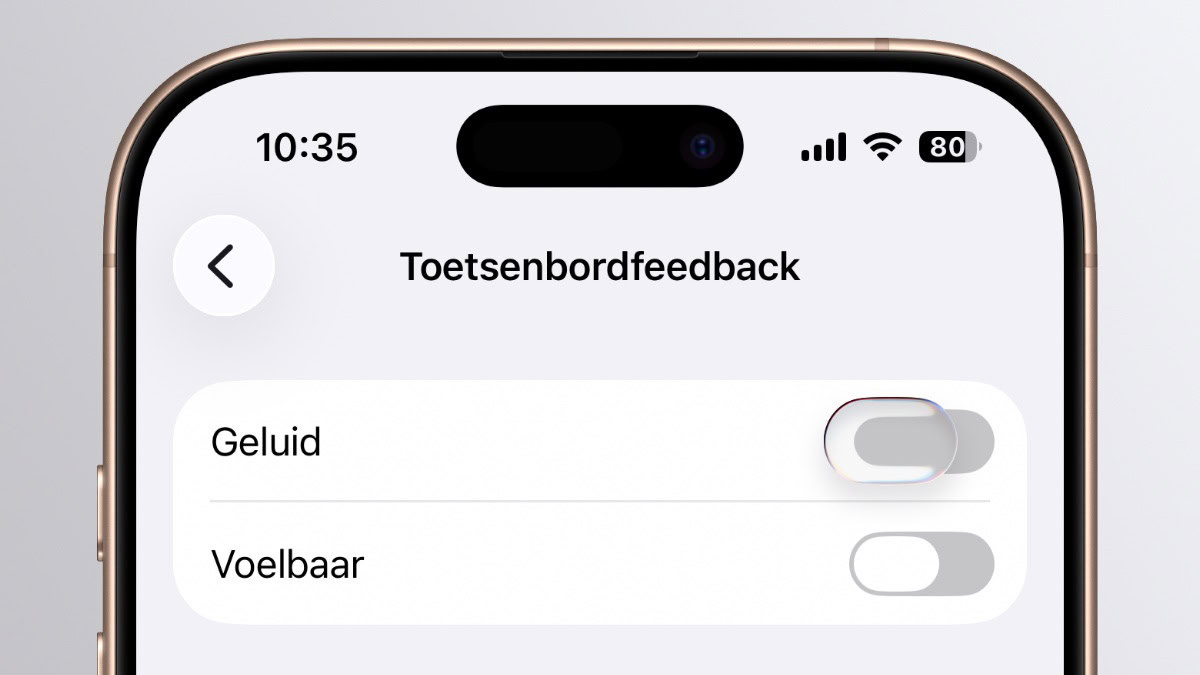 Toetsenbordfeedback