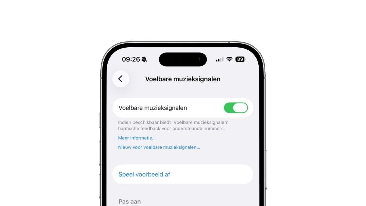 Voelbare muzieksignalen