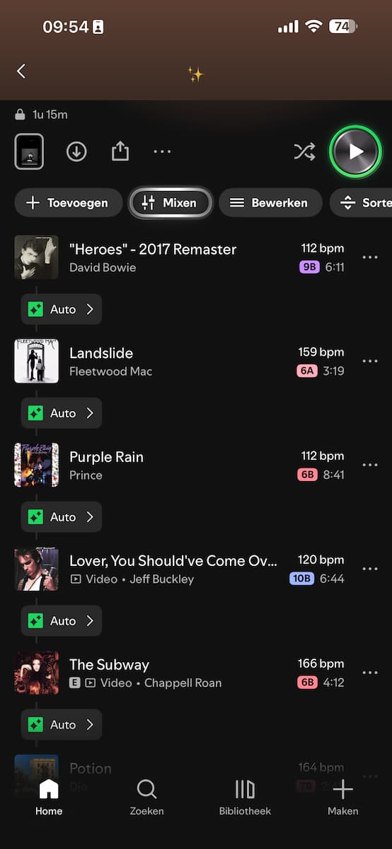 Instructiefoto: Mixen