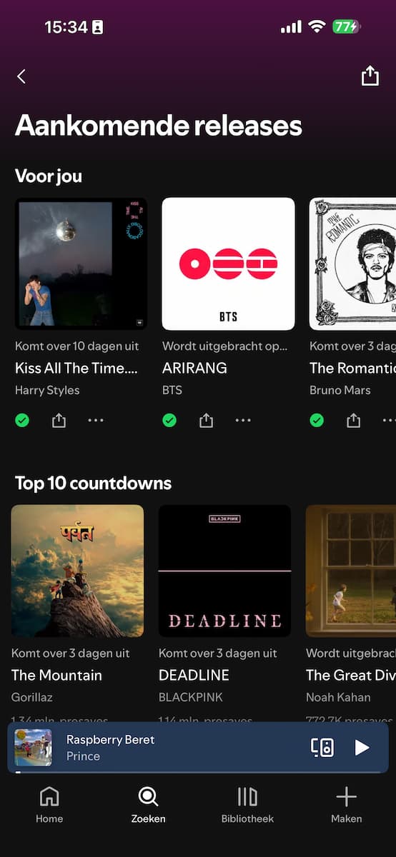 Instructiefoto: Aankomende releases