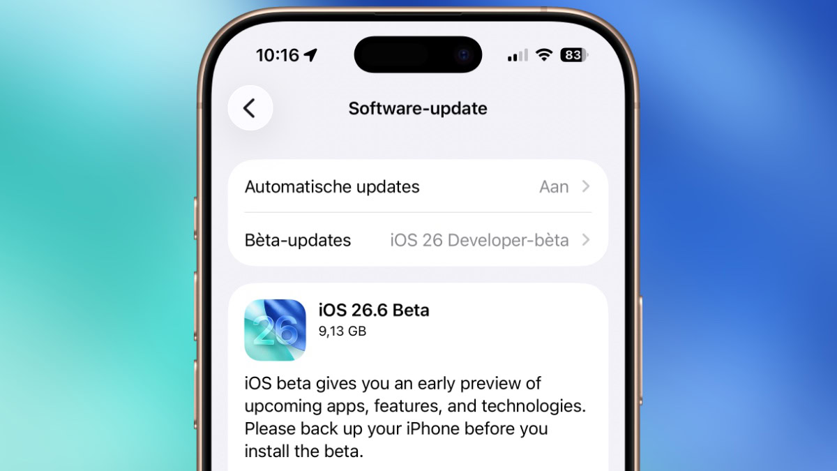 iOS 26.6 beta 1