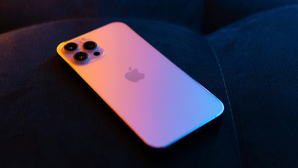 iPhone op zachte ondergrond