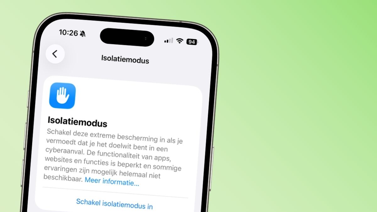 isolatiemodus header