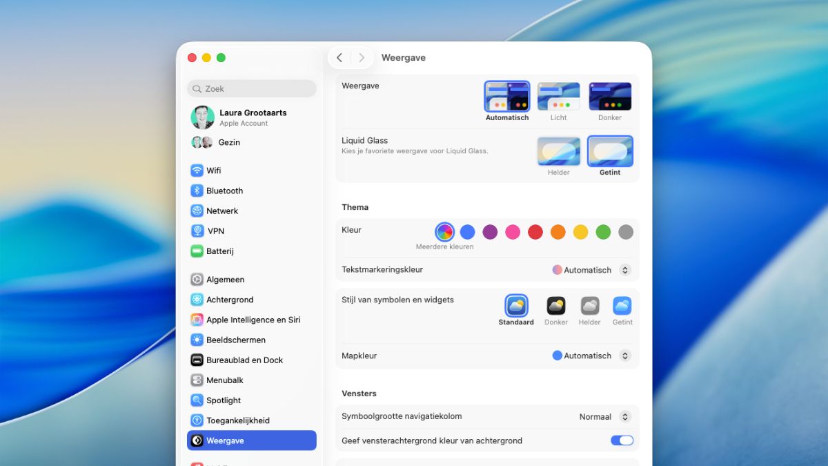 Liquid glass mac