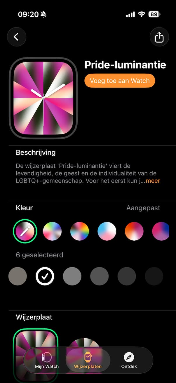 Aangepaste kleur