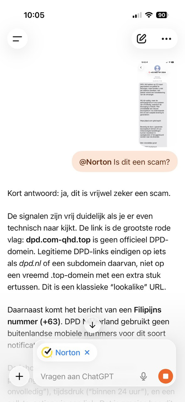 Instructiefoto: Norton
