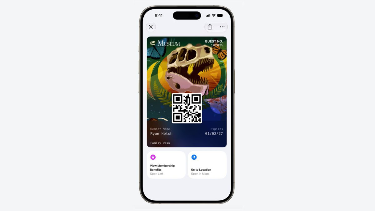 Kaart in Apple Wallet