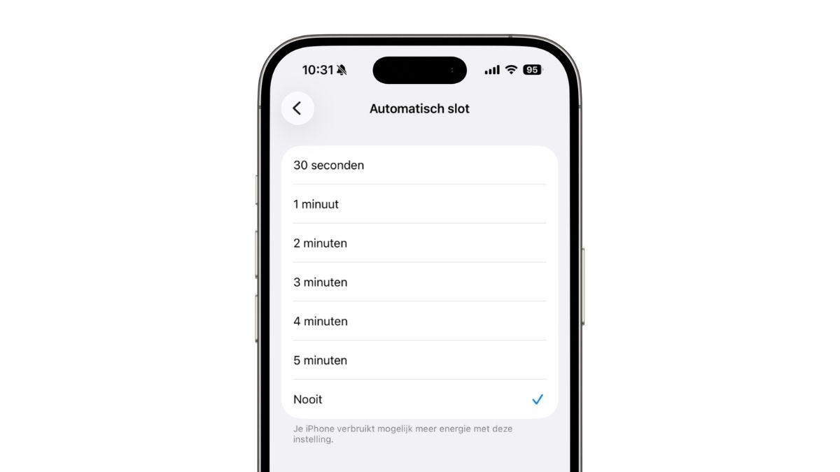 Automatisch slot uit