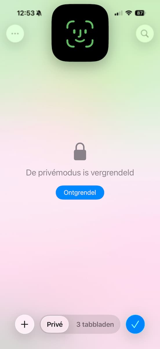 Instructiefoto: Extra bescherming met Face ID