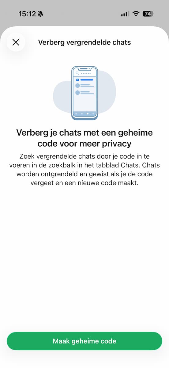 Instructiefoto: Bedenk een goede geheime code