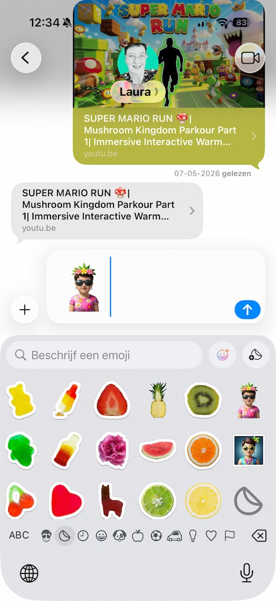 Instructiefoto: Gebruik je genmoji