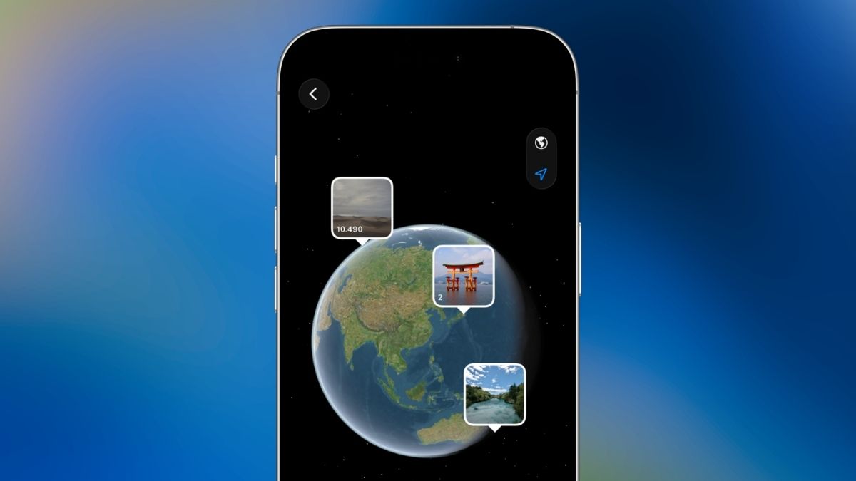 Globe met foto's