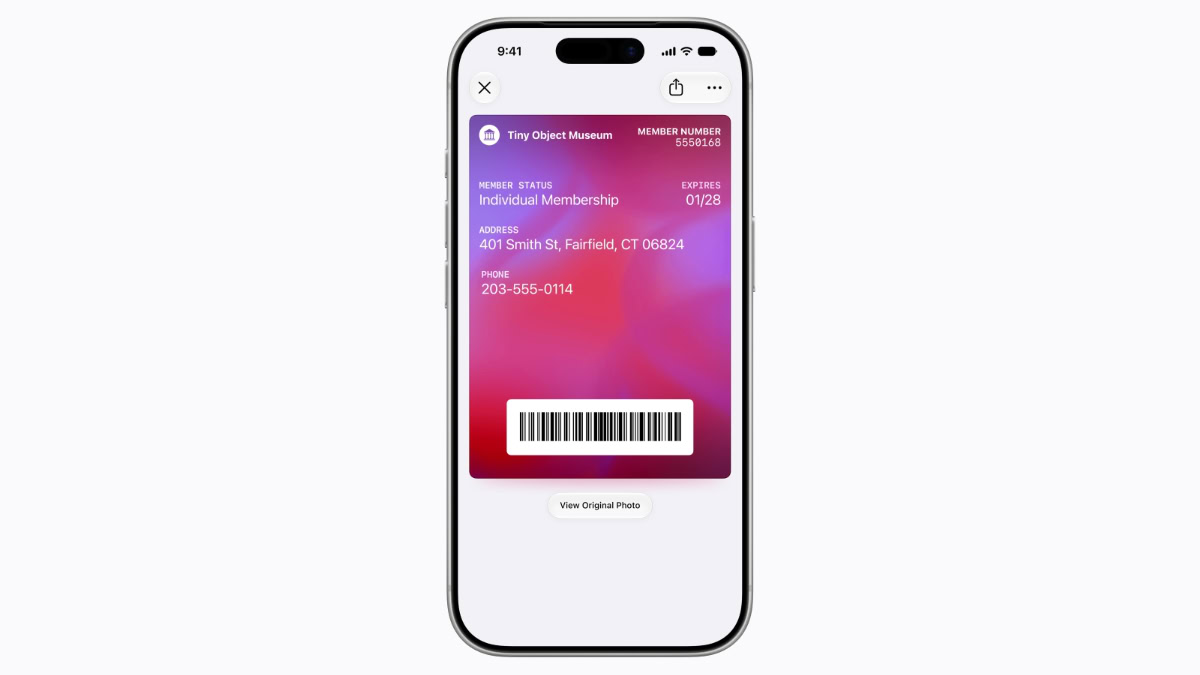 Zelfgemaakte kaart in Wallet
