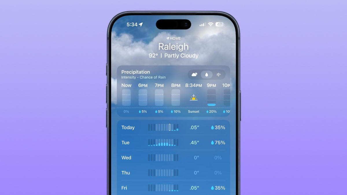 Weer in iOS 27