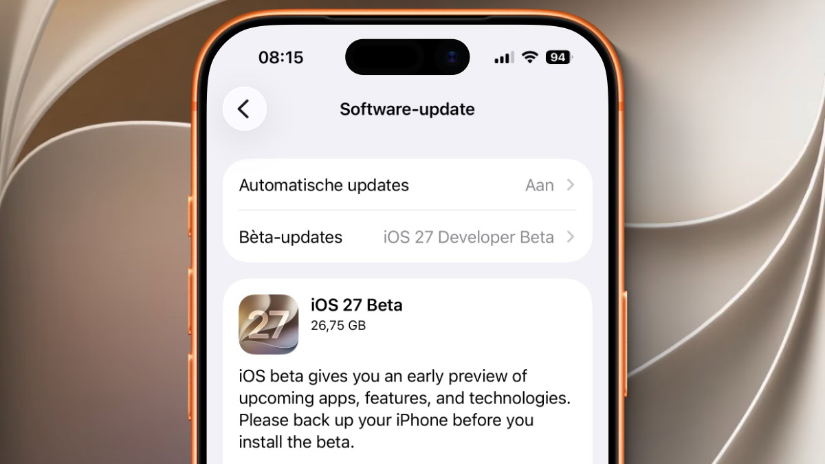 iOS 27 bèta