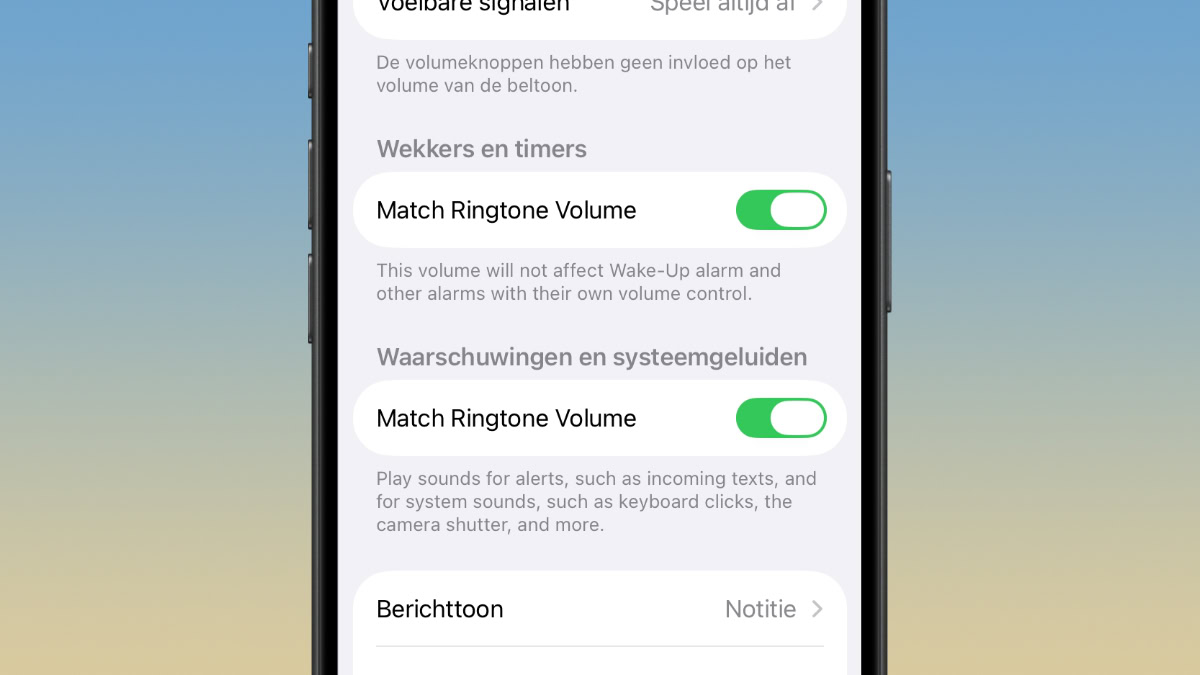 Volumeregelaars in iOS 27