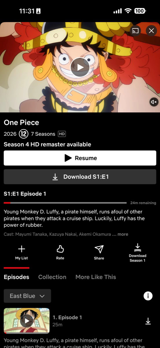 One Piece op Netflix