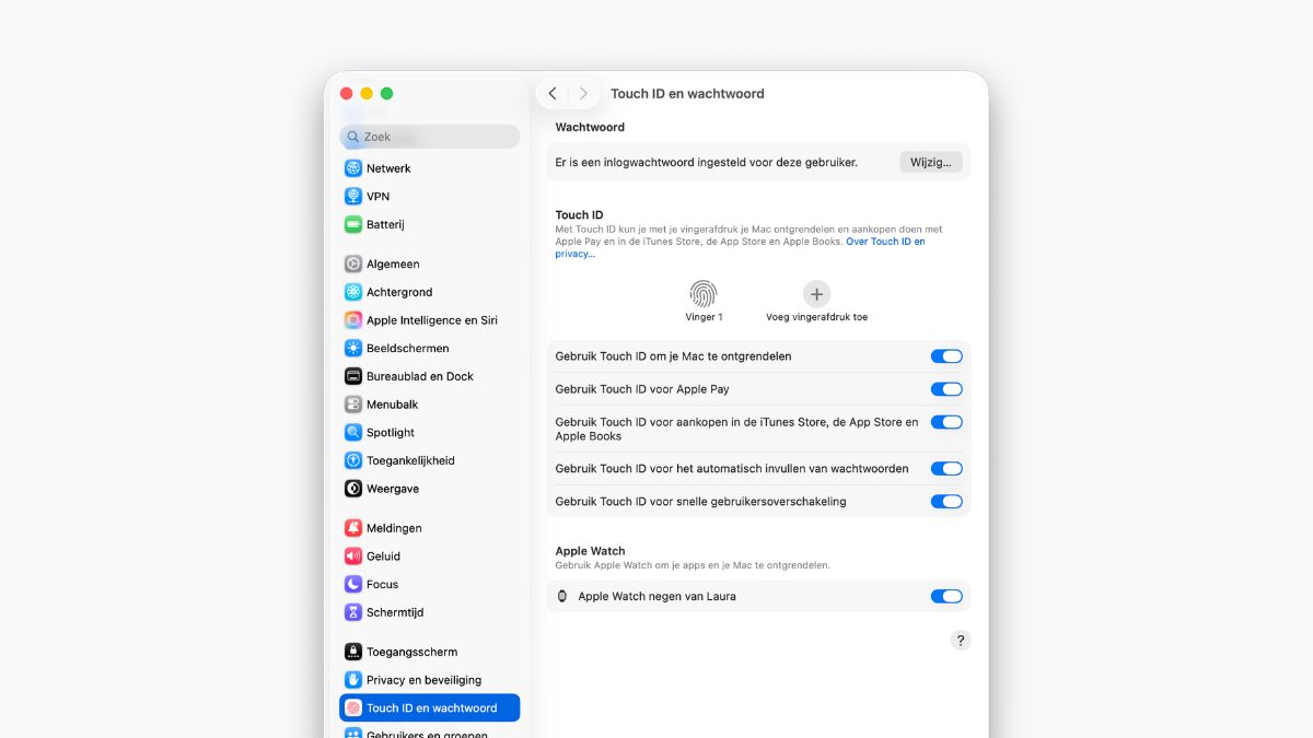 Ontgrendel Mac met Apple WAtch