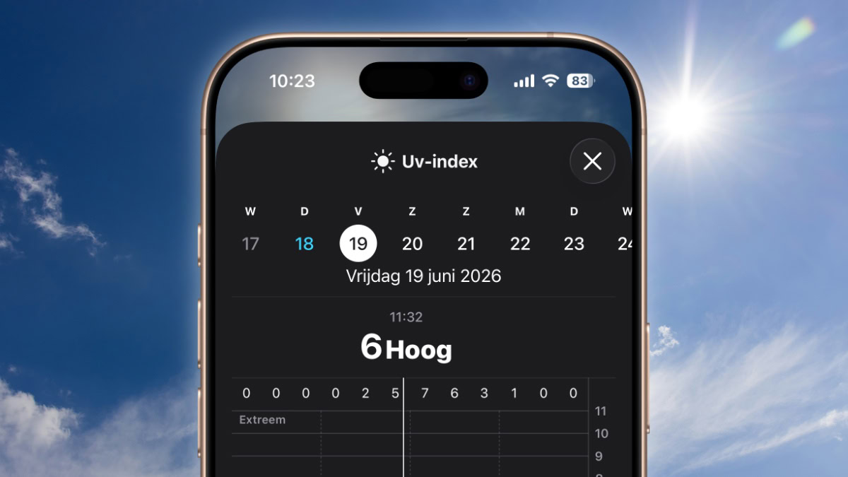 Weer-app uv-index