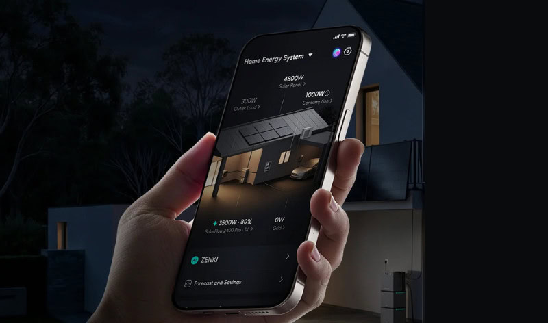 Zendure thuisbatterij app
