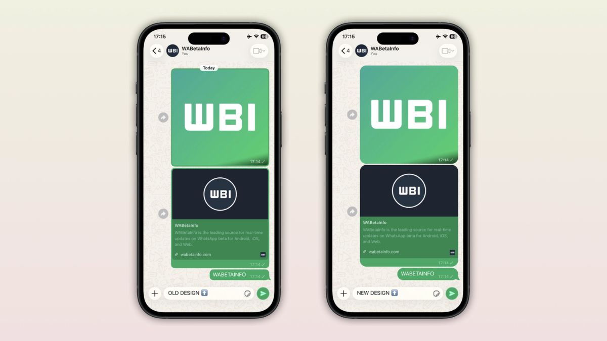 WhatsApp new design