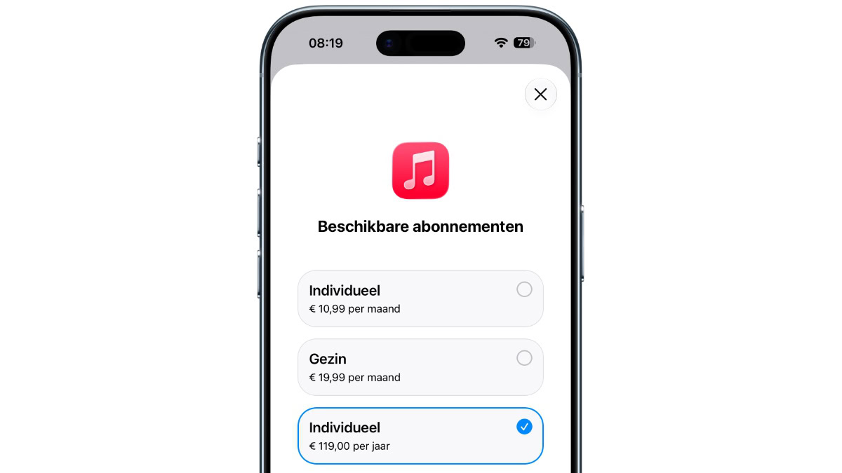 Apple Music korting