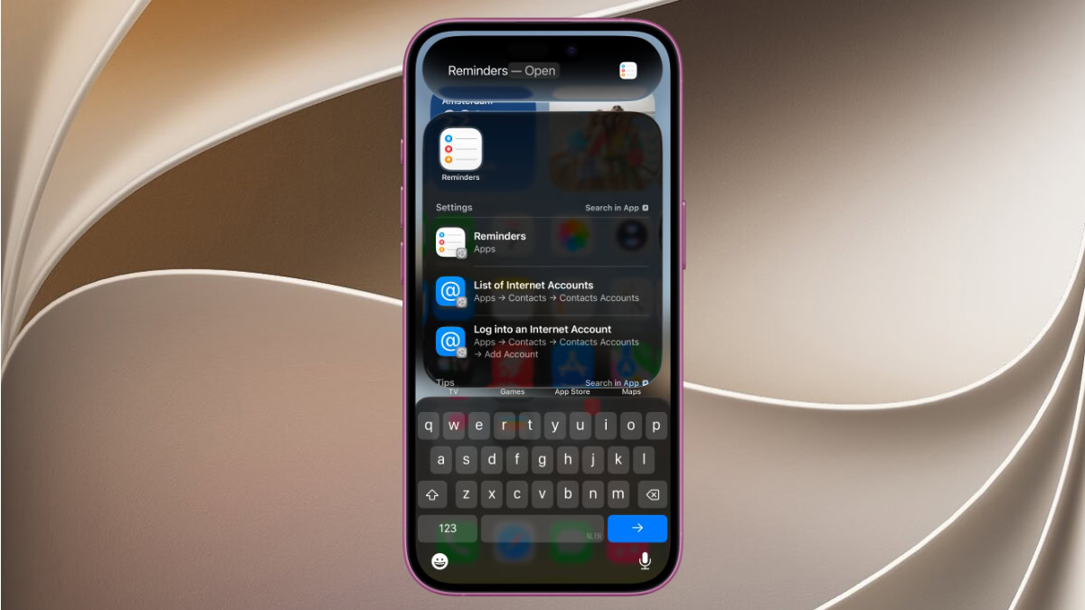 Nieuw icoontje Herinneringen in iOS 27