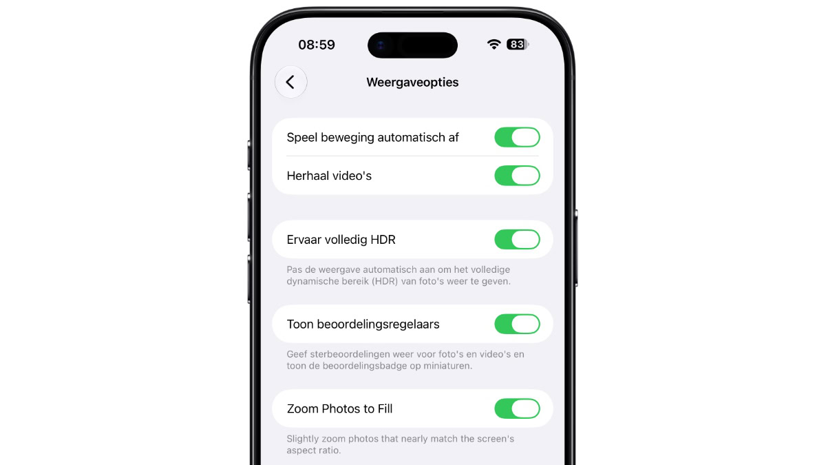 iOS 27 bèta 4 foto's