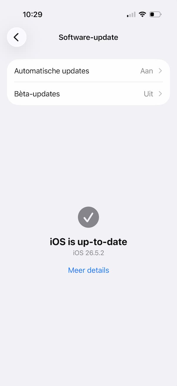 Zoek naar update
