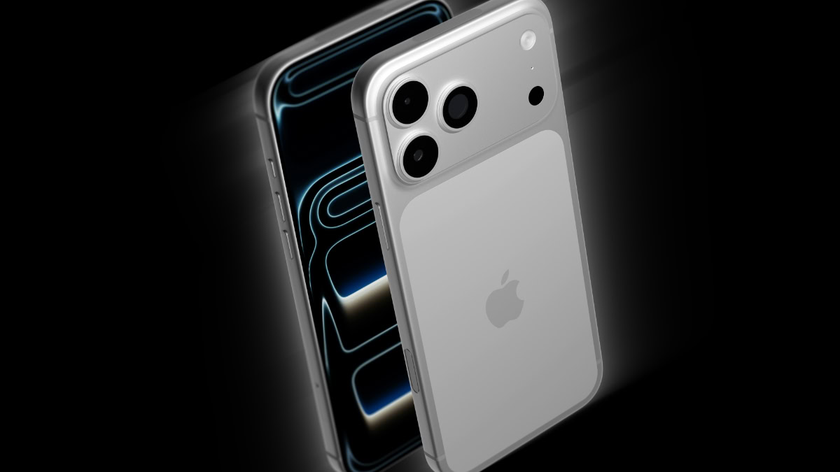 Voor- en achterkant iPhone 17 Pro op elkaar