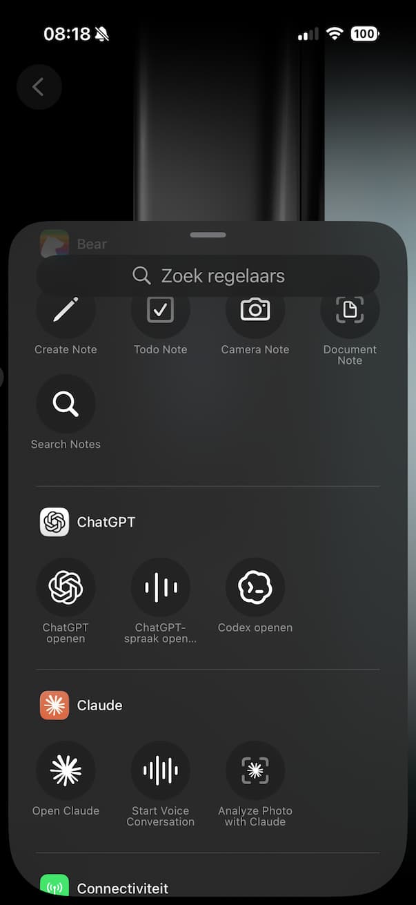 Regelaar spraakmodus chatGPT
