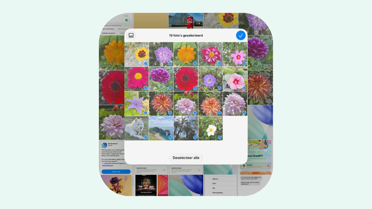Selectie in iOS 27