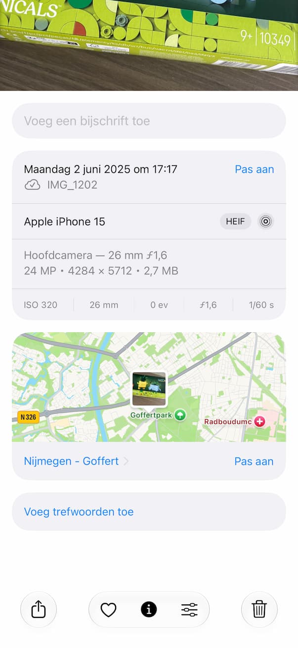 Trefwoorden toevoegen