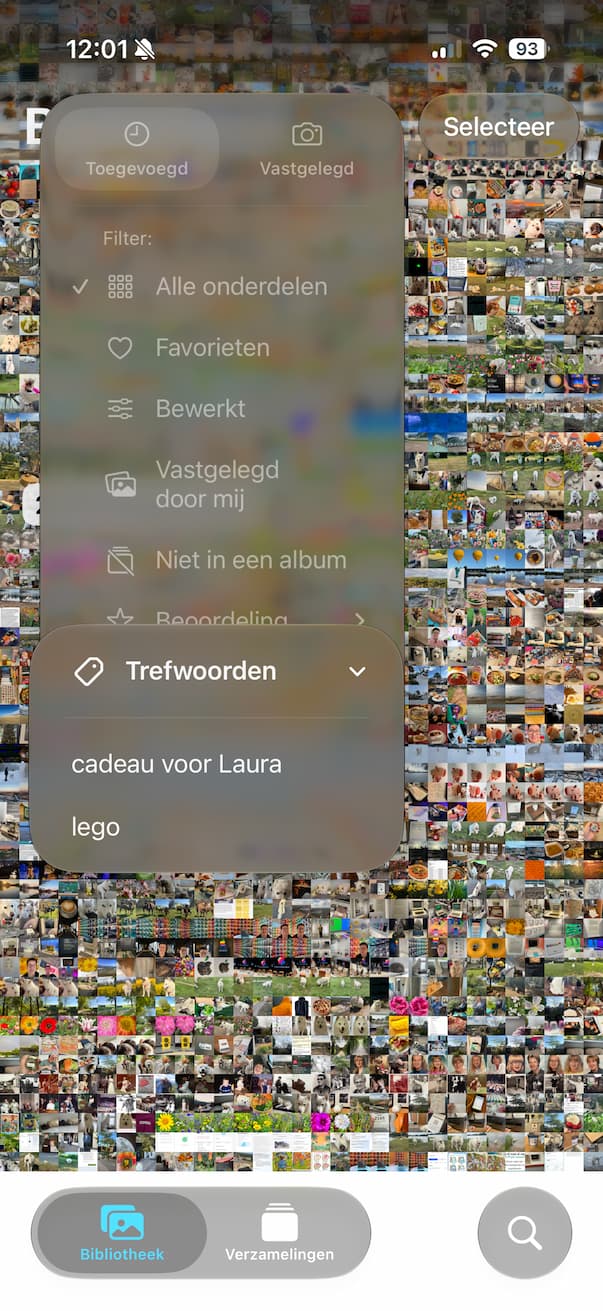 trefwoorden toevoegen