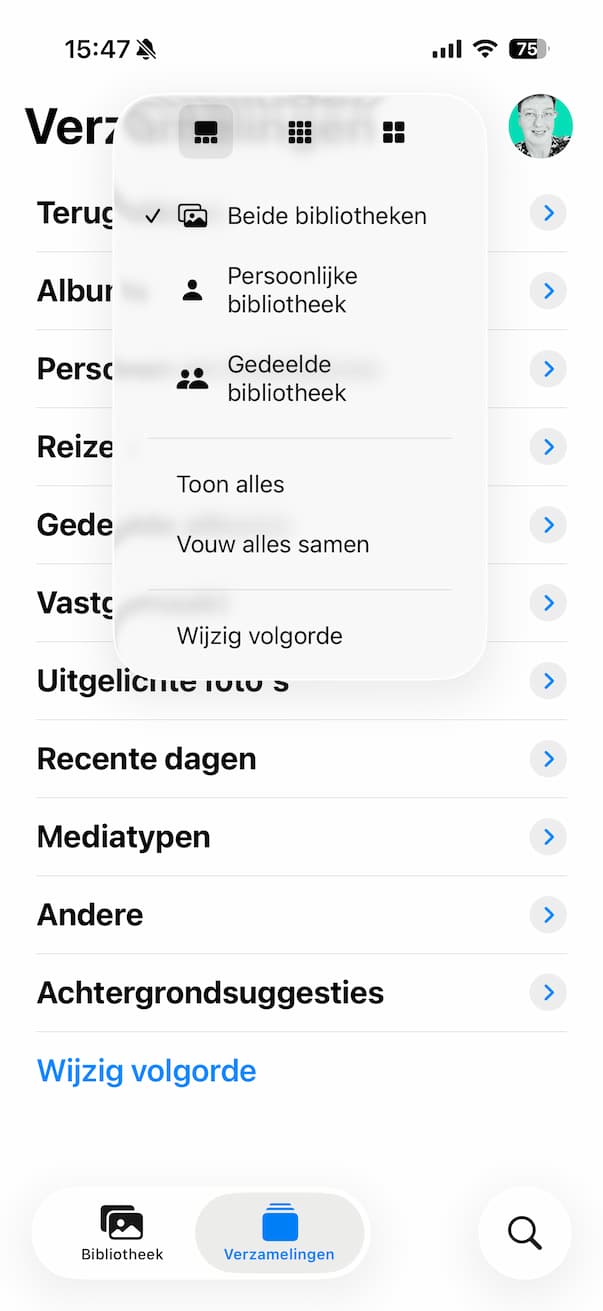 Vouw alles samen