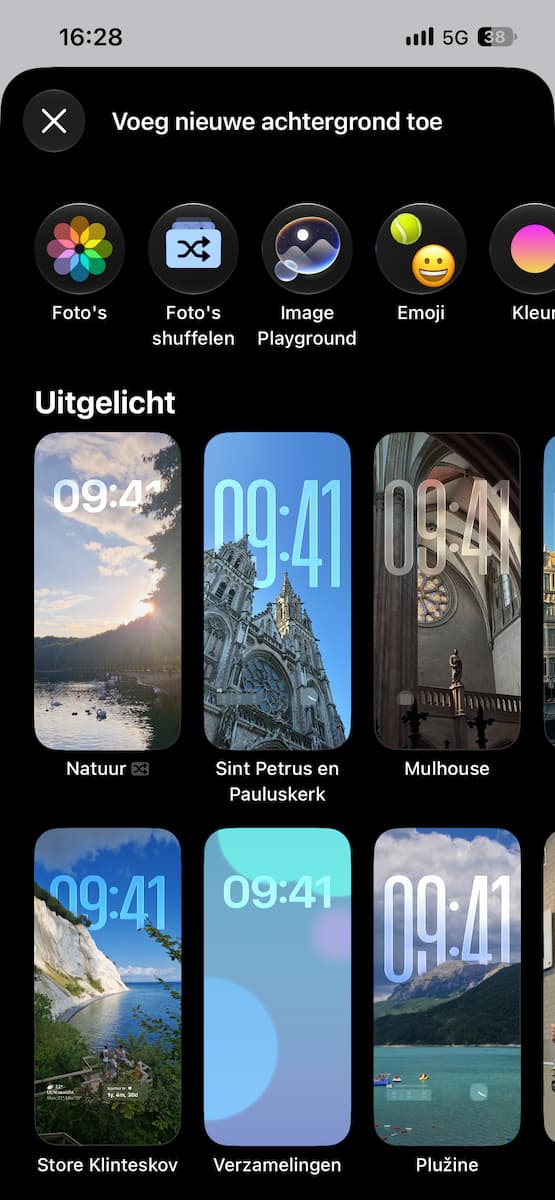 Instructiefoto: Een afbeelding kiezen