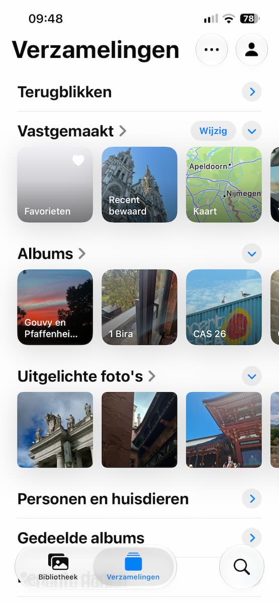 Instructiefoto: Verzamelingen