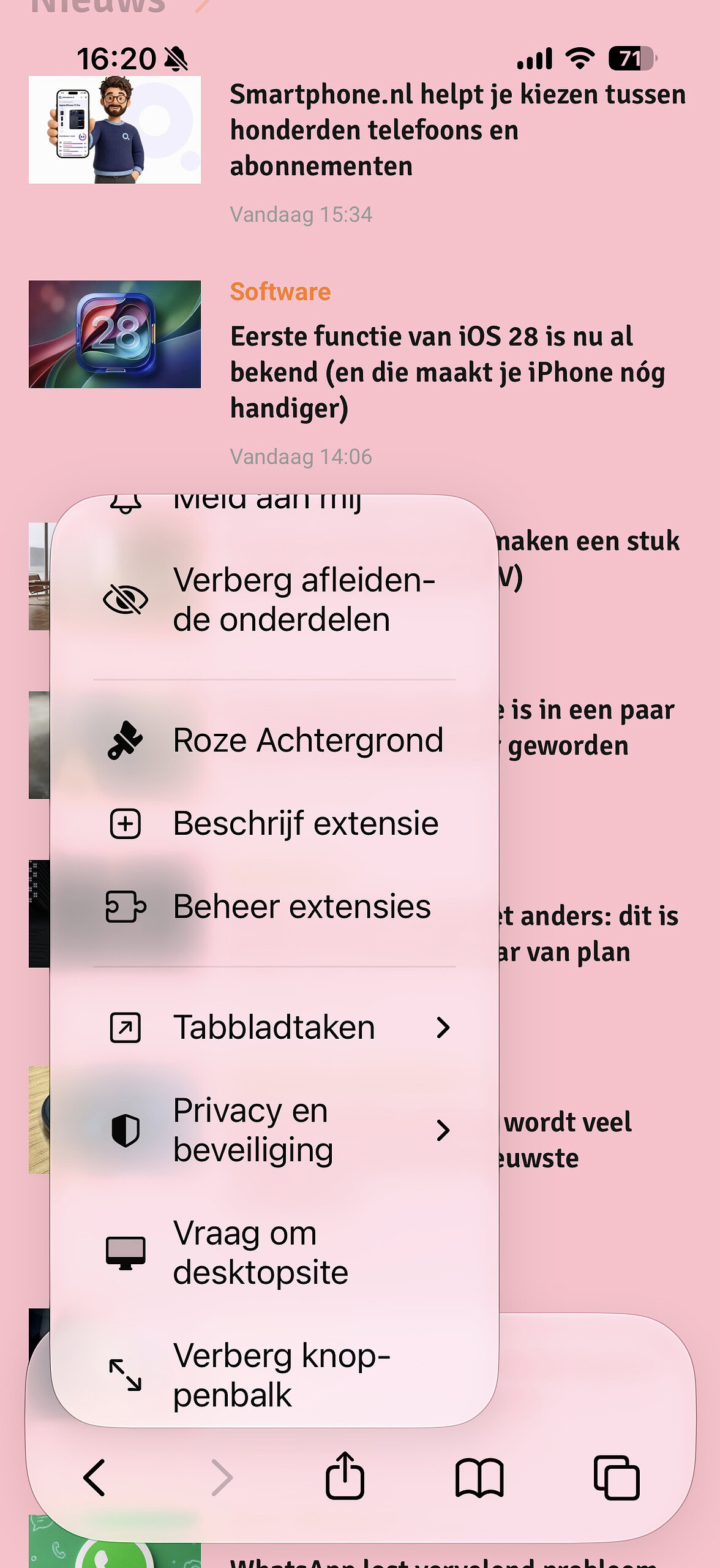 Instructiefoto: Gebruik de extensie overal