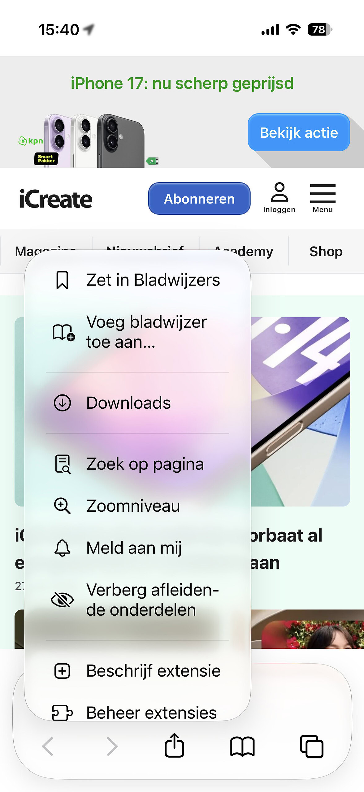 Instructiefoto: Meld aan mij