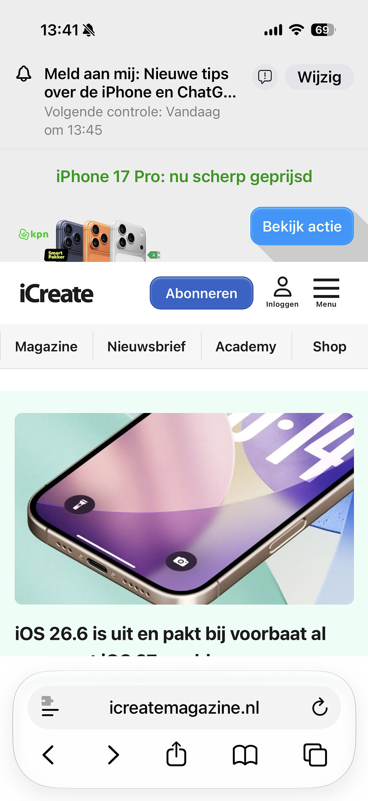 Instructiefoto: Daar is je melding!