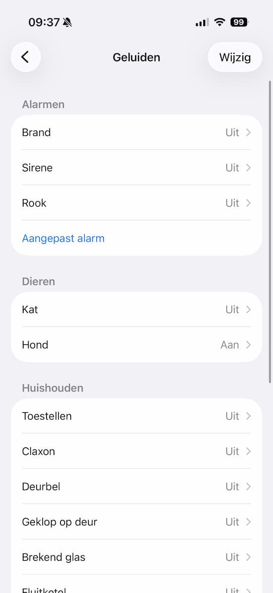 Instructiefoto: Diverse categorieën