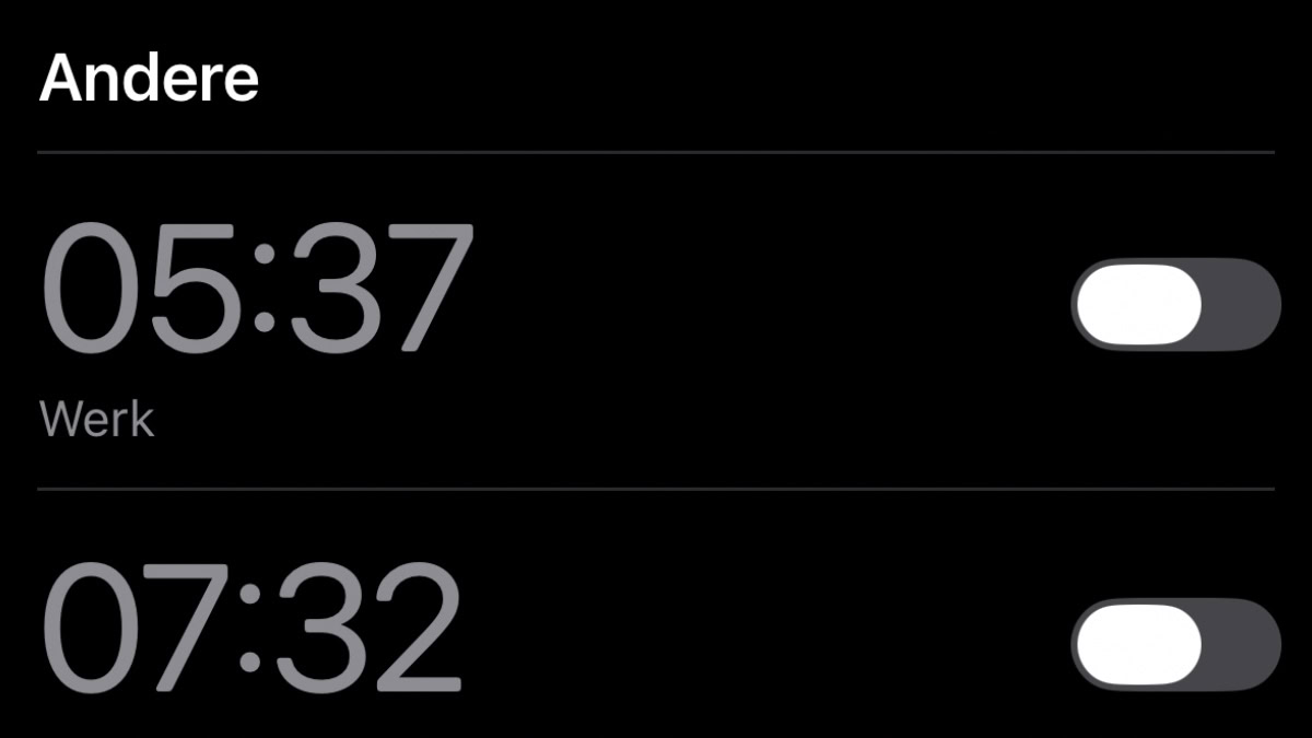 iOS 27 bèta 5 wekker