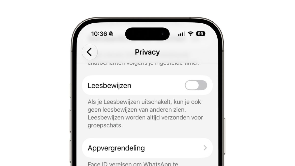 Leesbewijzen uitschakelen in WhatsApp