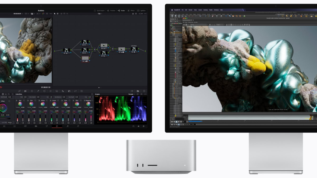 Mac Studio 2026 met displays