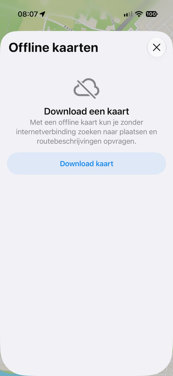 offline kaarten downloaden
